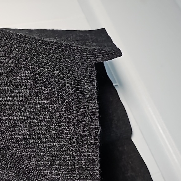 Madewell sz Sm heathered charcoal sweater skirt - Picture 5 of 8